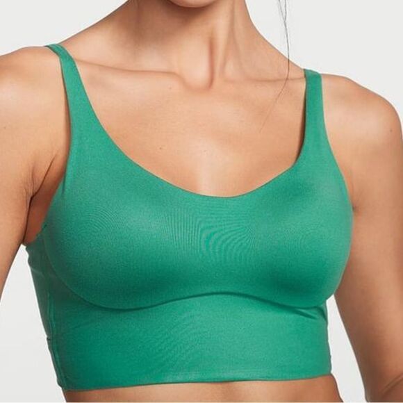 Victorias Secret Lightweight Allegro Medium Support Lined Sports bra Green - Picture 4 of 9